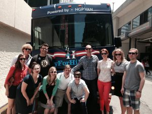 NGP VAN (DNC Database provider) donated the "Ready for Hillary" bus